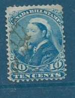 1893 CANADA 10c BLUE BILL STAMP Oblitéré   - Cw 10821 - Strafport