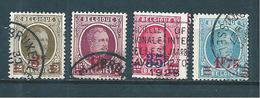 Belgique Timbres De 1927 N°245 A 248  Oblitérés - 1922-1927 Houyoux