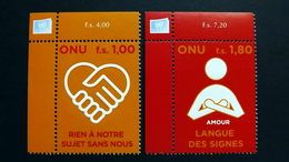 UNO-Genf 600/1 **/mnh, Übereinkommen über Die Rechte Von Menschen Mit Behinderungen - Unused Stamps