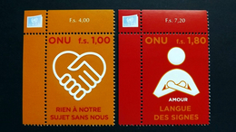 UNO-Genf 600/1 **/mnh, Übereinkommen über Die Rechte Von Menschen Mit Behinderungen - Neufs