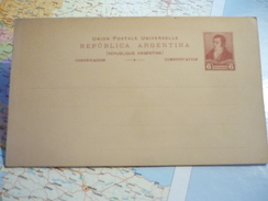 Entier Postal Carte Avec Réponse Payée 6 Centavos + 6 Centavos - Entiers Postaux