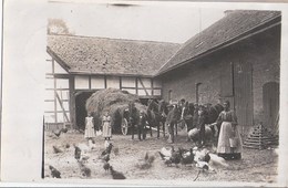 HEYEN Holzminden Bauernhof Idylle Famil Begemann Original Private Fotokarte 27.11.1909 Datiert Gelaufen Marke Entfernt - Holzminden