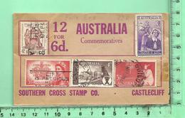 ENVELOPPE: Australia 5 Timbres Oblitérés,  Southern Cross Stamp Co Castlecliff - Presentation Packs
