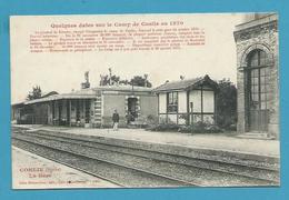 CPA Chemin De Fer La Gare CONLIE 72 - Conlie