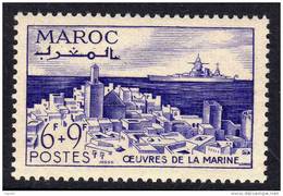 Maroc N° 269 X  Pour Les Oeuvres De La Marine    Trace De Charnière Sinon TB - Ongebruikt