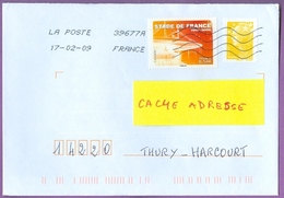 Timbre Sur Lettre 4142 : Stade De France 1998-2008 Football Sport17/02/2009 France - Briefe U. Dokumente