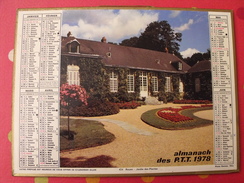 Calendrier Illustré En Carton De 1978. Almanach Des PTT Postes Facteur. Rouen Jardin Des Plantes, Nevers Pore Du Croux - Big : 1971-80