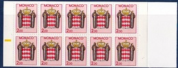 MONACO 1988       Armoiries      1 Carnet De 10 Valeurs - Carnets