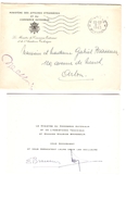 Lettre Du Ministère Des Affaires Etrangères En Franchise Totale Avec Contenu C.Bruxelles 8/1/1963 V.Arlon PR3820 - Franchise