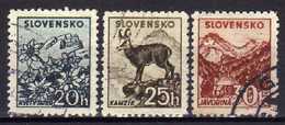 Slowakei / Slovaki, 1940, Mi 73-75 Y, Gestempelt [181216IV] - Unused Stamps