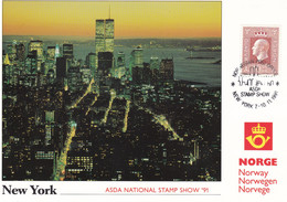 Norwegen Mi-Nr. 592 ASDA National Stamp Show 1991, Siehe Scan - Postal Stationery