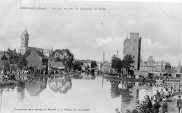 MERVILLE LA LYS UN JOUR DE CONCOURS DE PECHE - Merville