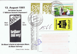 BR+ Brasilien 1984 Mi 2051 2087 Babassunuss, Weihnachten (PK "Die Mauer Muß Weg!") - Covers & Documents