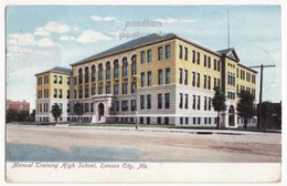 KANSAS CITY Missouri MO, MANUAL TRAINING HIGH SCHOOL BUILDING C1907 Vintage UDB Postcard  [6574] - Kansas City – Missouri