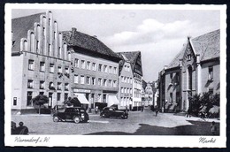 8811 - Alte Ansichtskarte - Warendorf Markt Auto Fahrzeuge - N. Gel Lorch - TOP - Warendorf
