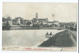 1492 - Dormans 4 Vue Générale Amont Du Pont Barque 1912 Péniche Non Circulée Superbe Rare - Dormans