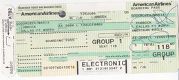 Lubbock- Dallas , Avion Ticket ,   2006 ,used - Europa