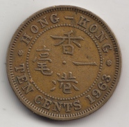 @Y@    Hong Kong  10 Cents  1963    (4317) - Hong Kong