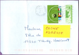 Timbre Sur Lettre 3483 : Champions Du Monde Football 1998 /  19/01/2004 France - Briefe U. Dokumente