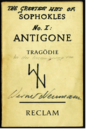 Reclam Heft  -  Antigone Tragödie  -  Von Sophokles  -  1966 - Theater & Scripts