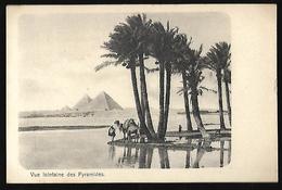 Egypte Vue Lointaine Des Pyramides - Piramiden