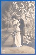 Fantaisie; Pfingsten; Paar; Couple; Liebespaar; 1916 Feldpost Bernburg - Pentecôte