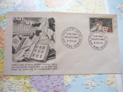 FDC Philatec Paris 1964 8/02/1964 Saint Denis - Briefe U. Dokumente