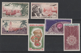 LOT 8 COMORES PA N°1-2-3-7-8-9 * - Airmail