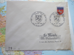 FDC Blason St Lo 22/06/1969 St Joseph - Lettres & Documents