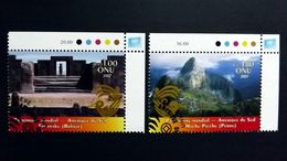 UNO-Genf 575/6 Oo/ESST, UNESCO-Welterbe: Südamerika, Vorkolumbische Ruinen Von Tiahuanaco, Inka-Bergfestung Machu Picchu - Used Stamps