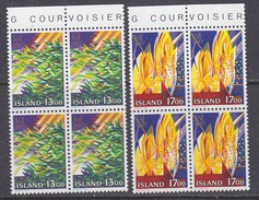 Iceland 1987 Christmas 2v Bl Of 4 ** Mnh (34186B) - Nuevos