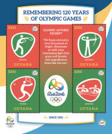 Guyana-2016-olympics-Rio Olympic 2016 Pictogragh Sheetlet - Summer 2016: Rio De Janeiro