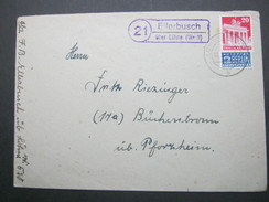 1949 , EILERBUSCH über Löhne , Klarer Landpoststempel Auf Brief - Covers & Documents