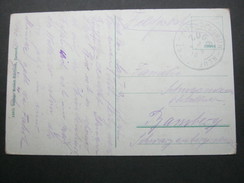 1918 , Bischofsgrün - NEUENMARKT ,,klarer Bahnpoststempel Auf Karte - Feldpost (postage Free)