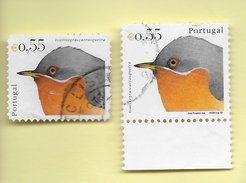 TIMBRES - STAMPS - PORTUGAL -2003 - OISEAUX - TRISTRAM CARRASQUEIRA - TIMBRES OBLITÉRÉE - Used Stamps