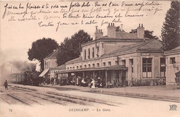 ¤¤   -  74   -  GUINGAMP   -  La Gare  -  Train , Chemin De Fer   -  ¤¤ - Guingamp