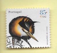 TIMBRES - STAMPS - PORTUGAL - 2000 - OISEAUX DE PORTUGAL - GRÈBE HUPPÉ - TIMBRE OBLITÉRÉ - Used Stamps