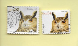 TIMBRES - STAMPS - PORTUGAL -2003 - OISEAUX - HIBOU GRAND-DUC - TIMBRES OBLITÉRÉS - Used Stamps