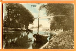 K162, Yverdon, La Thièle, Barque à Voile, Marque De Pli, 339 B, édit. Chapallaz, Circulée 1919 Sous Enveloppe - Yverdon-les-Bains 