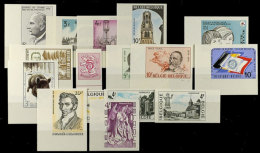 1974, 11 Versch. Ungez. Ausgaben, KW 204.-, Katalog: 1765U,u.a. (*)1974, 11 Various Unperforated Issues,... - Otros & Sin Clasificación