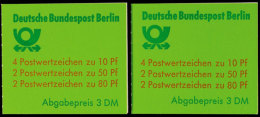 1989, Sehenswürdigkeiten, Heftchen MH 14 Und H-Blatt, Berliner Stempel, Mi. 140.-, Katalog: MH 14 O1989,... - Otros & Sin Clasificación