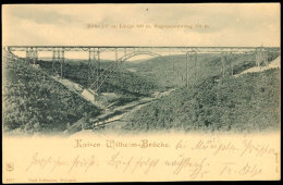 1900, Remscheid Müngstener Brücke Bzw. "Kaiser Wilhelm-Brücke", Oben Mit Text Betreff. Höhe,... - Otros & Sin Clasificación