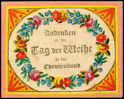 "Plauen 1829", Dekoratives Taufbrief-Kuvert Mit Inhalt (kein Postalischer Beleg)  BFPlauen 1829, Decorative... - Saxe