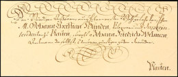 "Leipzig 20. April 1798", Schöner Schnörkelbrief Mit Vierzeiliger Ergebenheitsanschrift Und Rücks.... - Saxe