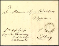 1851, Feldpostbrief Mit In Cottbus Geschriebenem Briefinhalt Und K2 "K. Pr. FELDPOST II. ARMEE CORPS 15/1" Nach... - Autres & Non Classés