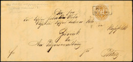 3 Sgr. Wappen, Mit Ra2 "PUTZIG 30 5 (1862)", OPD Danzig, Als Einzelfrankatur Auf Innerorts Befördertem... - Otros & Sin Clasificación