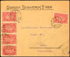 Nahrung Und Genuss, SÜSSIGKEITEN, Deutsches Reich 1923, Orts-Brief Der Firma Gebrüder Stollwerk A.G.... - Otros & Sin Clasificación