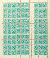 5 Rp. Landschaften 1937, Kpl. Markenheftchenbogen Mit Senkr. Gezähntem Zwischensteg Und Glatter Gummierung,... - Cuadernillos