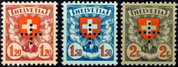 1,20-2 Fr. (Höchstwerte) Je Tadellos Postfrisch, Signiert, Mi. 300,--, Katalog: 16/18 **1, 20-2 Fr. (top... - Oficial