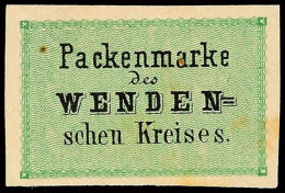 4 K. Querrechteck Schwarz/blaugrün, Etwas Fleckig, Mi. 250.- - Selten!, Katalog: 2a (*)4 K. Breadth... - Autres & Non Classés